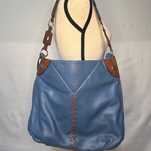 BRIGHTON Blue and Brown Women's Shoulder Bag